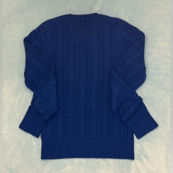 Abercrombie & Fitch Muscle Cable Knit Athletic Vintage Crewneck Sweater - Picture 3 of 3